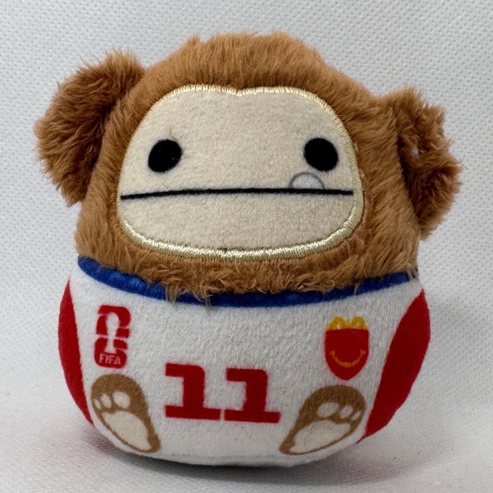 Squishmallows McDonalds Happy Meal Benny The Bigfoot Soccer Jersey 11 Plush 2.5"